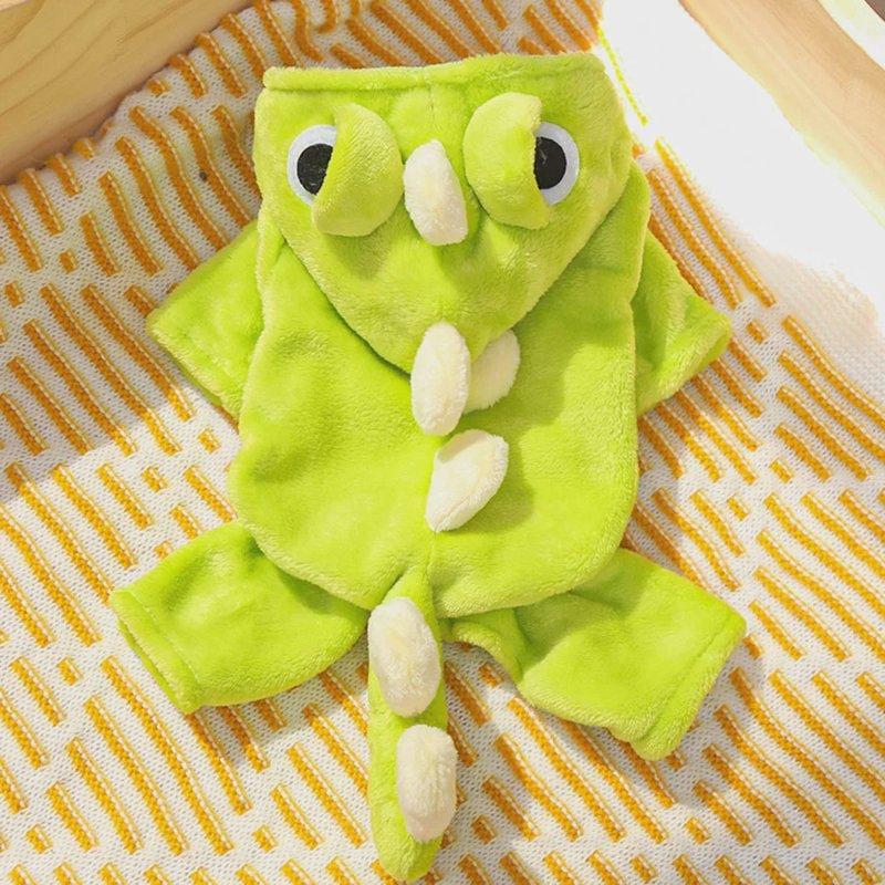Dinosaur Dog Clothes Fleece Pet Jumpsuits Winter Dog Coat Warm Jacket For Puppies Hoodies Chihuahua French Bulldog Pet Clothing