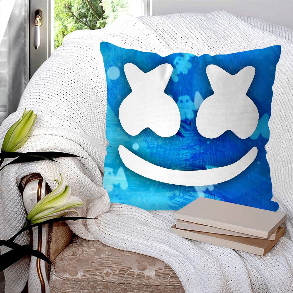 Наволочка для подушки DJ M-Marshmello Квадратная подушка Спальня Диван Подушка для отдыха и комфорта Автомобиль Гостиная Домашний декор