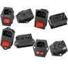 Dual 10A Power Socket with Switch, Fuse, Plug, Charging Port & Anti-Leakage Protection