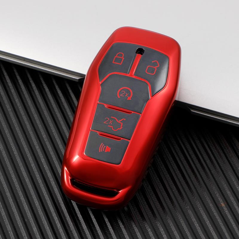 Новый дизайн ТПУ чехол для ключей от машины для Ford Fusion Mondeo Mustang F-150 Explorer Edge 2015 2016 2017 2018 защитный брелок аксессуары