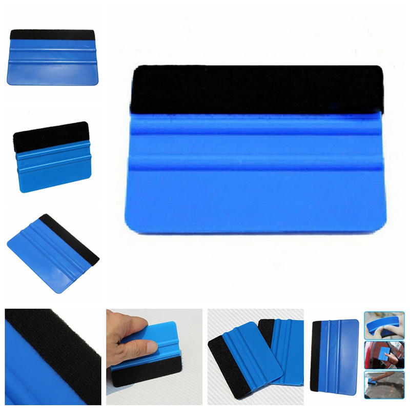 Vinyl Plastic Wrap Applicator Car Squeegee Decal Soft Felt Edge Scraper Tool