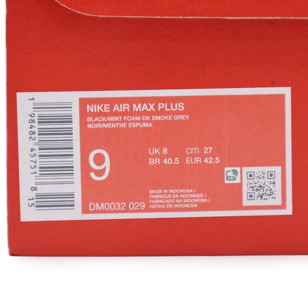 DM0032-029 Nike Air Max Plus Черный Мятный (Мужской)