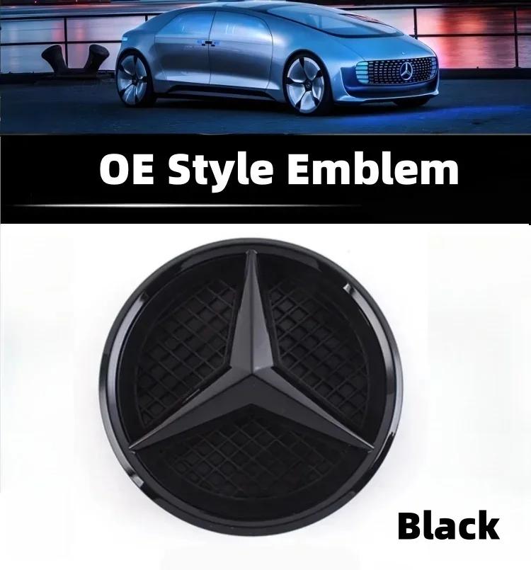 C200 E200 For Mercedes Benz 3D Car Grill Emblem Star Badge Front Grill Logo For Mercedes Benz W204 W205 W213 X253 A B C E S CLA