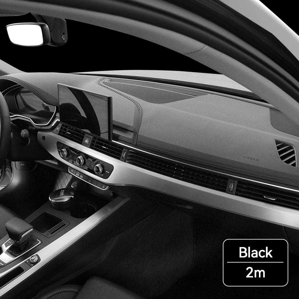 Линия приборной панели автомобиля Гибкая внутренняя панель приборов Центральная консоль Декоративная полоса Автозапчасти DIY Baided Strip Самоклеящаяся наклейка #469720
