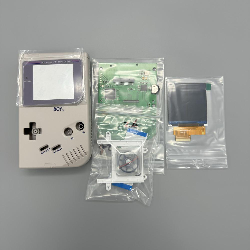 2,6-дюймовый ЖК-экран DMG GB с высокой яркостью и новый корпус для Gameboy GB, GB IPS ЖК-экран. Простая установка, Plug and Play
