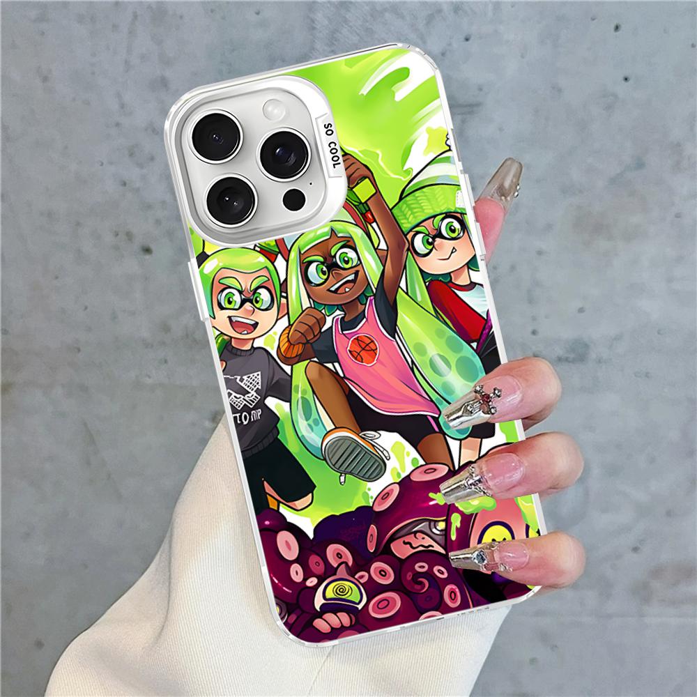 Splatoon Phone Case For IPhone 16 15 14 13 12 11 Pro Max X XR XSMAX 8 7 Plus Matte Shockproof Back Cover