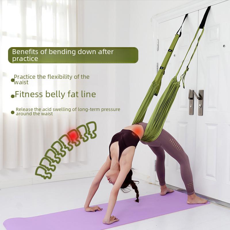 Эластичный канат для воздушной йоги для поясницы, раскрытия тазобедренных суставов и поддержки стойки на руках