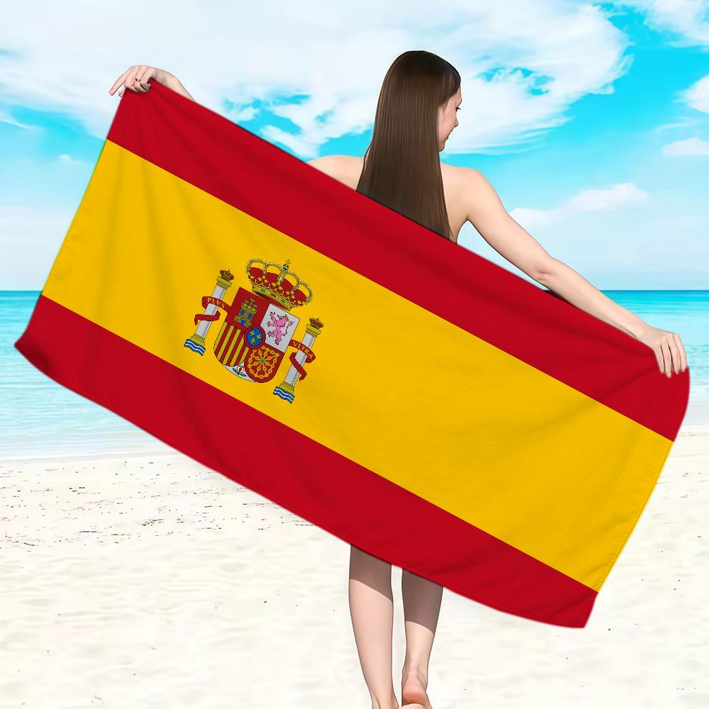 Испания S-Испанский Espana Полотенце Мягкое Легкое Против Песка Большое Пляжное Полотенце Быстросохнущее Ванная Спорт Семья