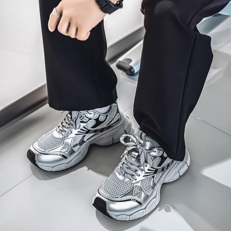 Новая мода мужская обувь Four Seasons удобная обувь для студентов и мальчиков трендовые мягкие подошвы дышащие повседневные кроссовки для бега