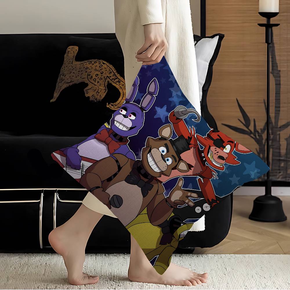 F-Fnaf Five-Nights-At-Freddys Maple Design Cushion Cover Happy Autumn Harvest Decor Holiday Decorati Pillow Cover