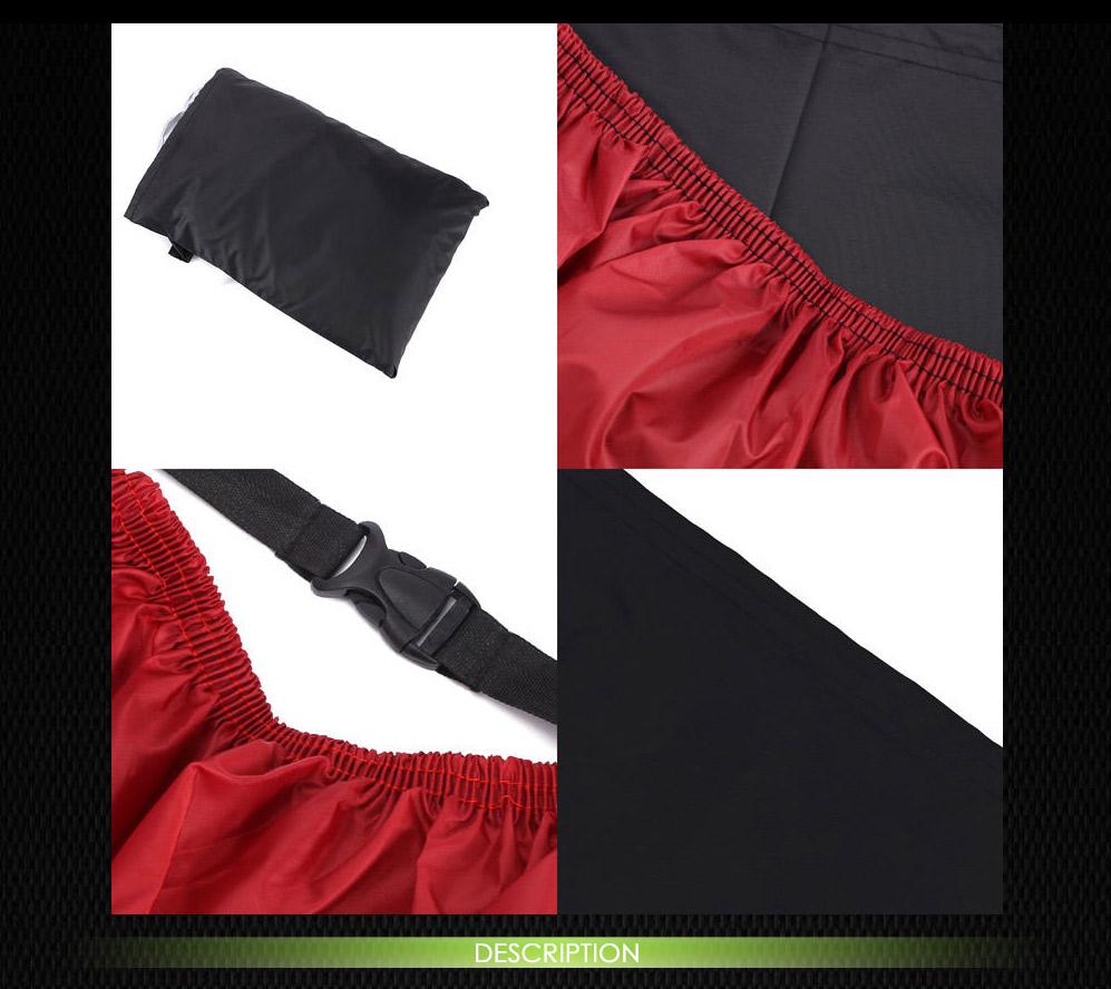 XXL Black/Red Waterproof Motorcycle Cover For Harley Dyna Sportster Softail Street Bob IRON Low Rider Custom XL883 XL1200