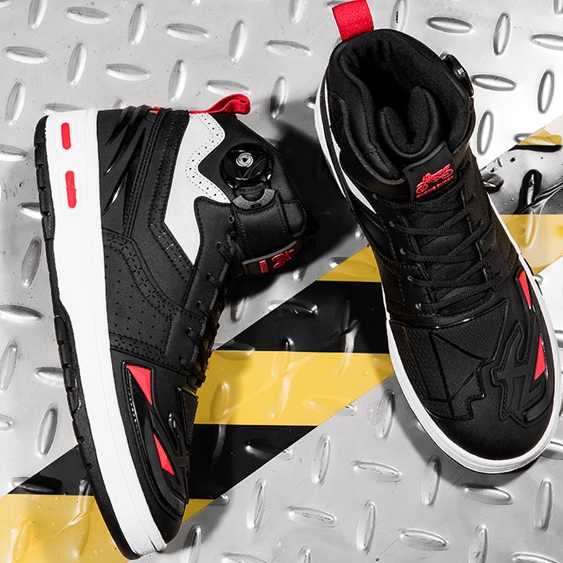 37-46 унисекс мотоциклетные ботинки, большие маленькие кожаные противоскользящие мотоциклетные ботинки, предотвращающие столкновения, мужская спортивная обувь