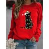Amazon Ebay Желаю быстрой продажи Independent Station Christmas Printing Hoodie с длинным рукавом и круглым вырезом без капюшона Teamu