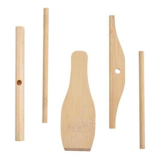 1/1 Set Crepe Spreader Heat-resistant Burr-free Non-stick Time-saving Scratch Resistant Bamboo Dragonfly Egg Pie Scraper Home Supply