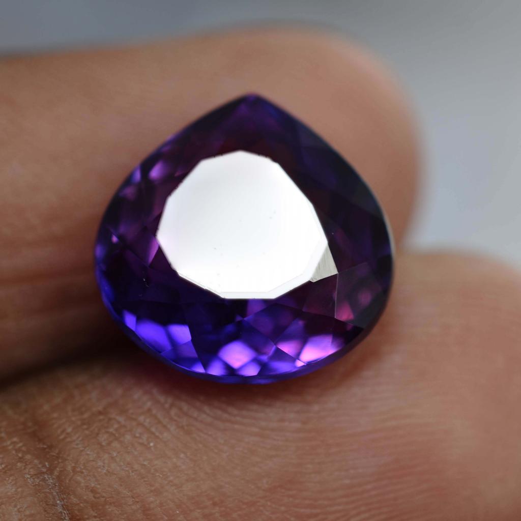 Authentic 6.75 Ct Natural Purple Tanzanite Pear Cut Loose Gemstone