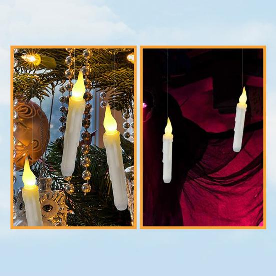 12 шт. подвесных плавающих свечей с пультом дистанционного управления Magic Flameless Taper