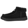Warm Round Toe Zipper Short Snow Boots Women Boots Black 1143955-BLK