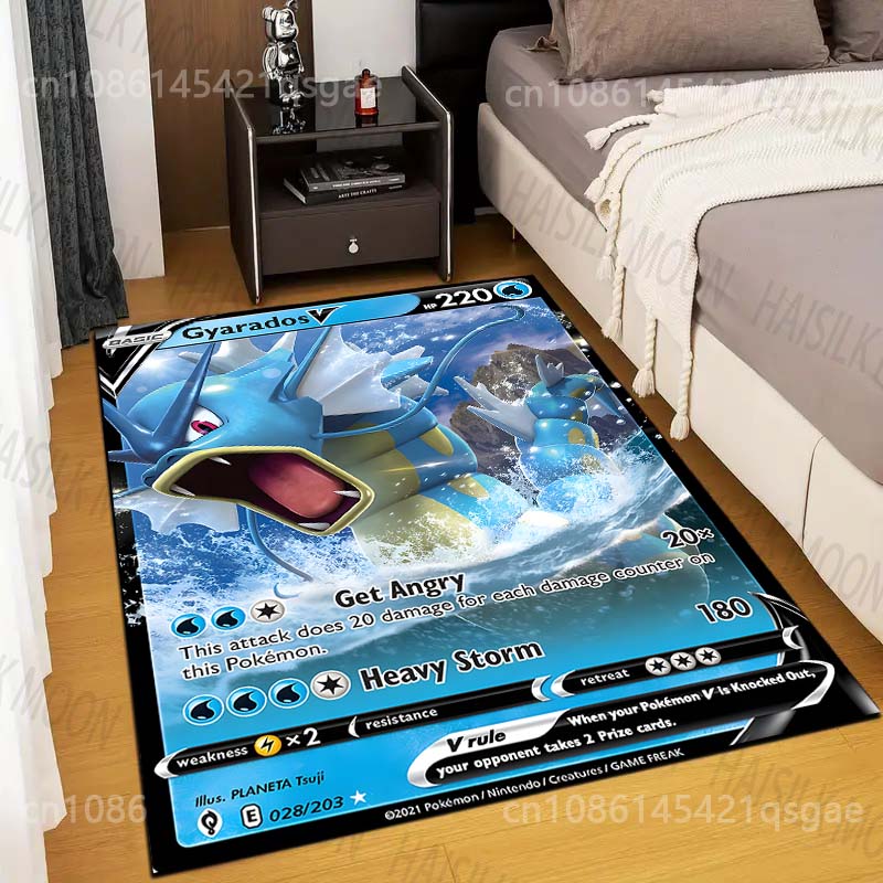 Various Styles P-Pokemon Gyarados Cartoon Carpet Bedroom Living Room Sofa Multifunctional Non-Slip Rug Decor Mat Free Shipping
