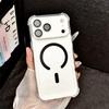 Противоударная броня для Magsafe Прозрачный акриловый чехол для телефона для iPhone 17 17Air 17Pro 17Pro Max Защитная крышка для беспроводной зарядки