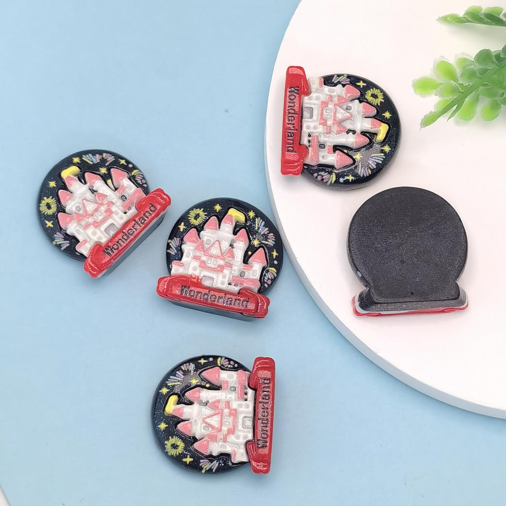 New Resin Colorful Wonderland Castle Flatback Figurines Cabochon Scrapbook DIY Craft Home Decor Accessories