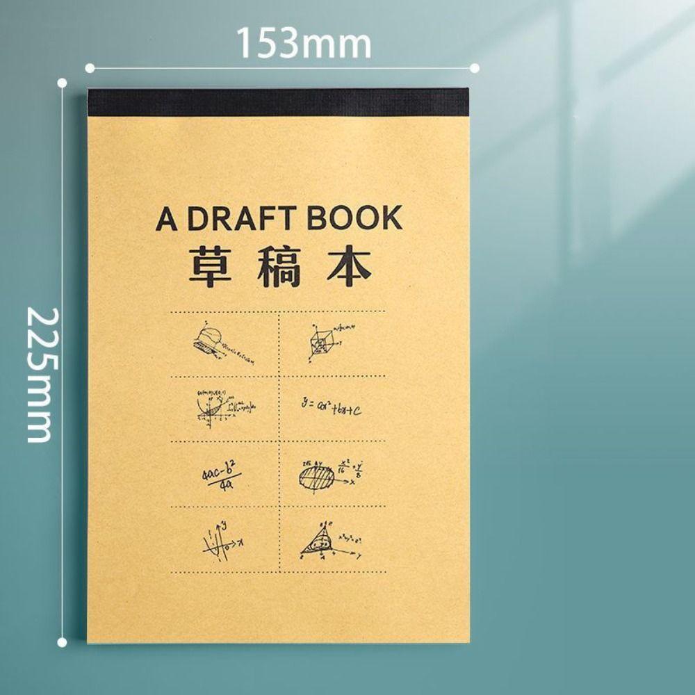 50/100 Sheets Thickened Draft Paper Partition/Blank Rough Book Math Arithmetic Paper Student