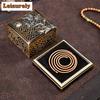 Antique Zinc Alloy Square Incense Burner Heart Sutra Plate Censer Burner Holder Aromatherapy Furnace Tea Room Study Tea Ceremony
