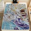 Фланелевое одеяло с принтом персонажей Dragon Ball, Высококачественное, Удобное для всех сезонов, Декор для дома, Тепло и уют, Идеально для рождественских подарков