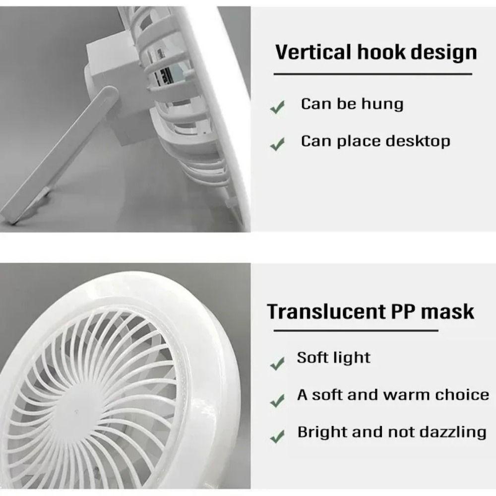 Energy Saving Camping Fan Light Super Quiet Hanging Fan Lamp Ceiling Fan Light Outdoor Tent