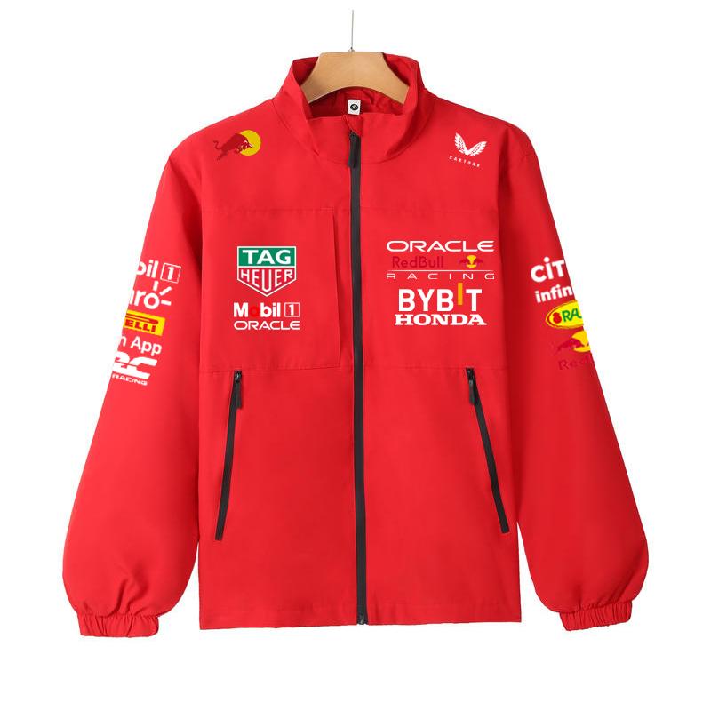 Куртка команды F1 Red Bull Летняя куртка-штормовка команды F1 Formula Racing Red Bull Racing