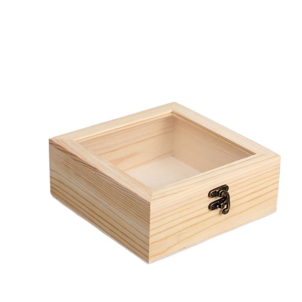 Retro Jewelry Box Rectangular Candy Display Box Display Rack Desktop Organizer Family