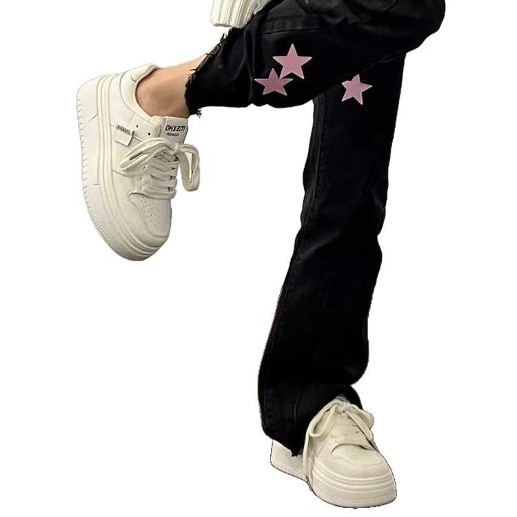 Thick-soled new autumn models increase height and show height student leisure sports board shoes