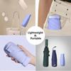 Mini Sun Umbrella 6 Fold Pocket Parasol Compact Capsule Folding Umbrella  Travel Essential