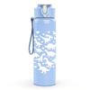 1PC Hollow Heart Pattern 750ml Color Plastic Sports Water Bottle Leakproof Flip Straw Lid Suitable for Sports Office Home Use