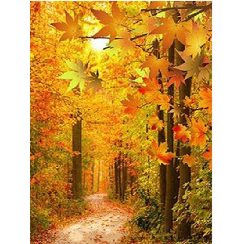 DIY 5D алмазная живопись Дерево Алмазная вышивка Осенний пейзаж Дом вышивка крестом полная круглая дрель настенная наклейка домашний декор