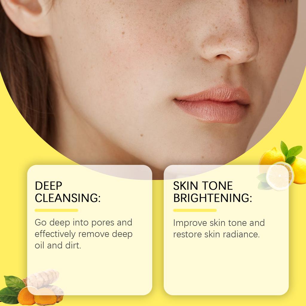 Turmeric Cleansing Exfoliating Pads Gentle Cleanse Glow Skin Care Face Pads