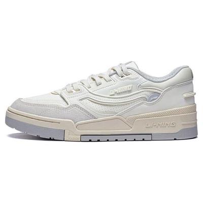 Li Ning 001 BTC Износостойкие Дышащие Износостойкие Дышащие Низкие Скейтборд Кроссовки Женские Белые AGCT008-2