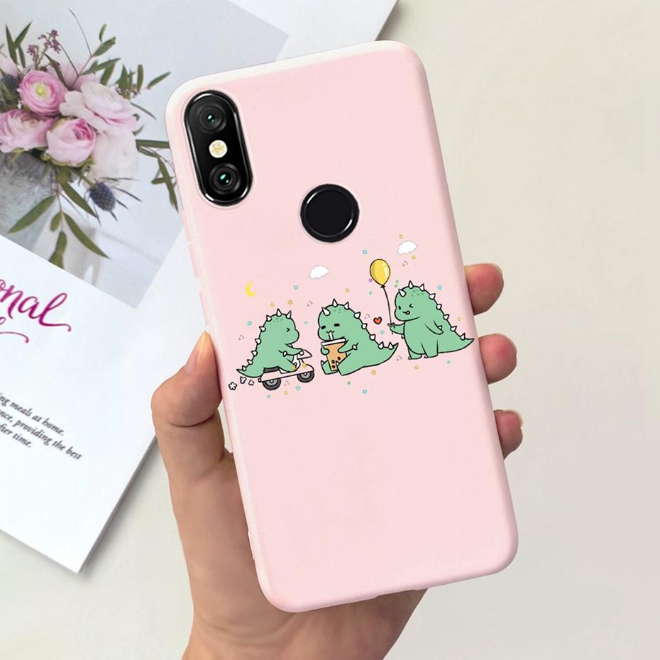 Case For Xiaomi Mi A2 Lite 5.84" Cute Animal Cartoon Candy Color Soft Silicone Phone Bumper For Xiaomi Mi A2lite Back Cover