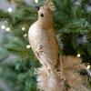 Shimmering Christmas Peacock Decoration Foam DIY Crafts Peacock Cartoon Realistic Feathers Christmas Tree Ornaments