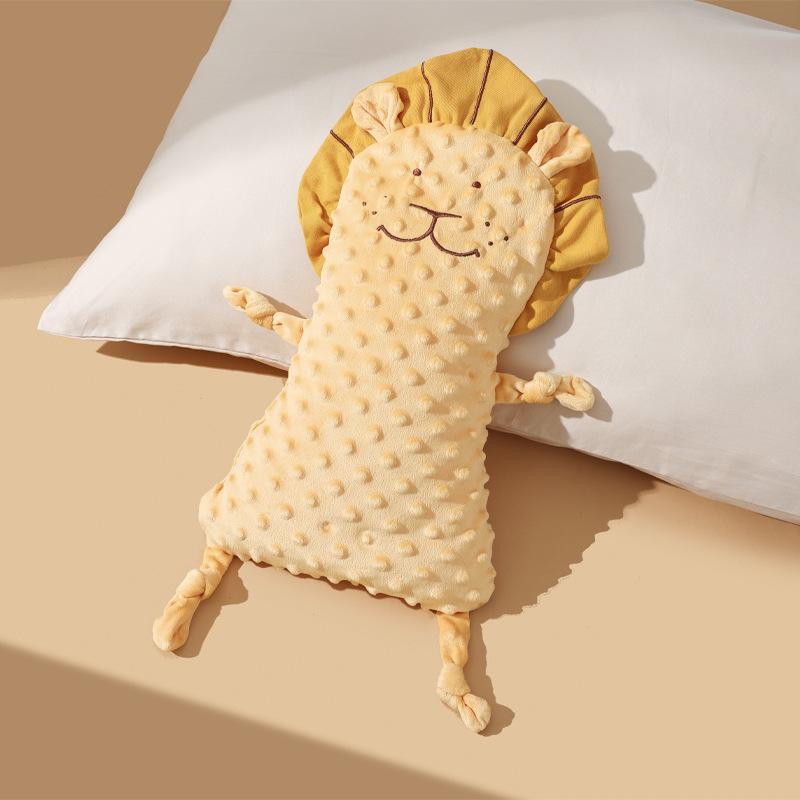 Двусторонняя успокаивающая подушка для сна младенца - Cartoon Crystal Velvet