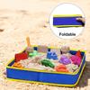 Yousheng Folding Cloth Sand Tray Tear-Resistant Waterproof Portable Kids Beach Toys Storage Tray Large Capacity Fabric Sandbox