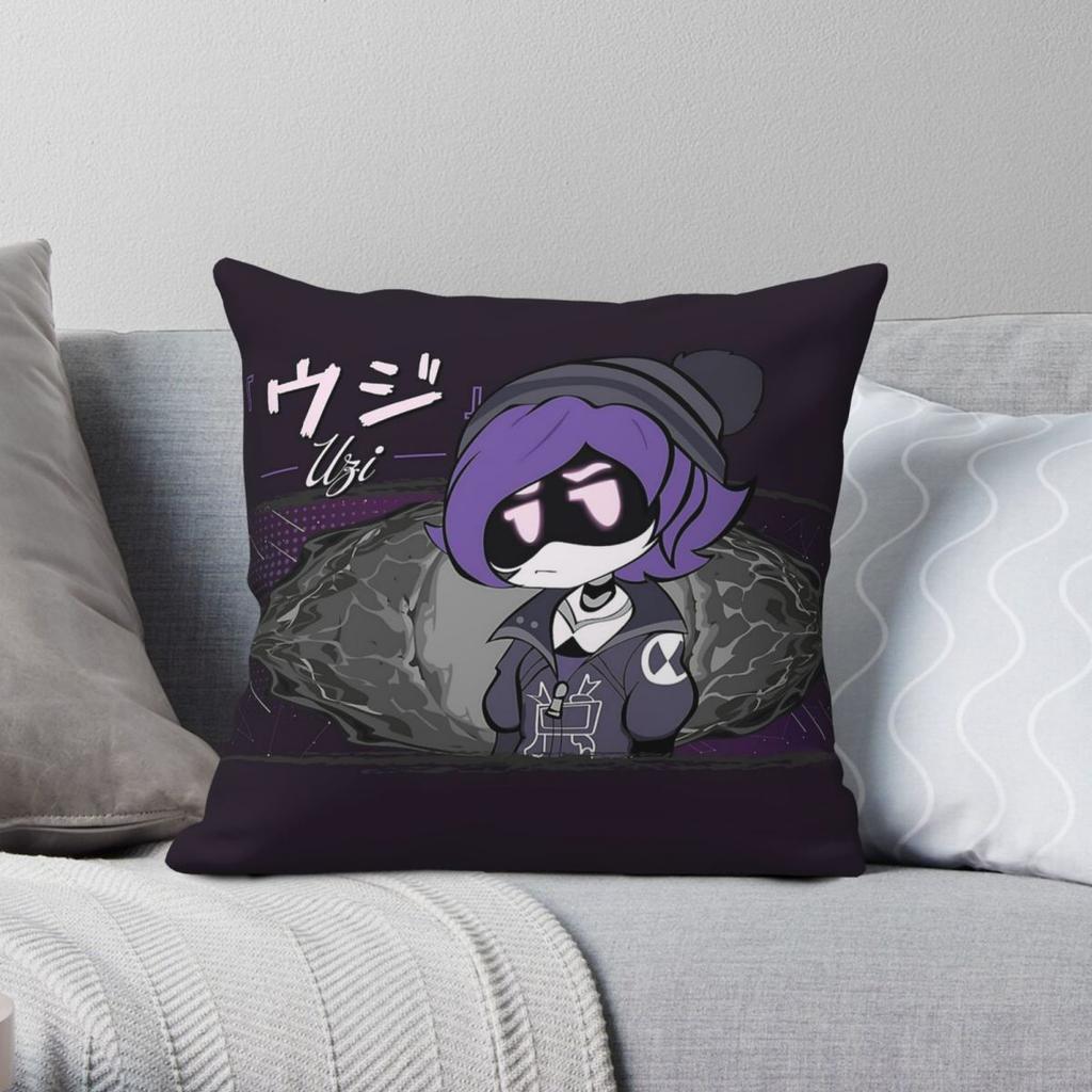 Uzi Doorman Murder Drones Pillowcase Polyester Linen Velvet Printed Zip Decor Pillow Case Room Cushion Cover