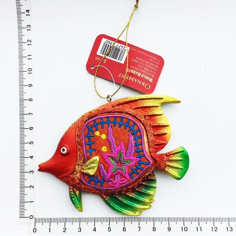 Сувенир для туристов с Бали, креативный магнит на холодильник, вышитая смолой рыба, магниты на холодильник, расписанные декоративные изделия ручной работы