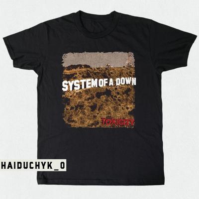 System Of A Down Toxicity Рок-группа Унисекс Черная Футболка Размер S-5XL Унисекс Футболка