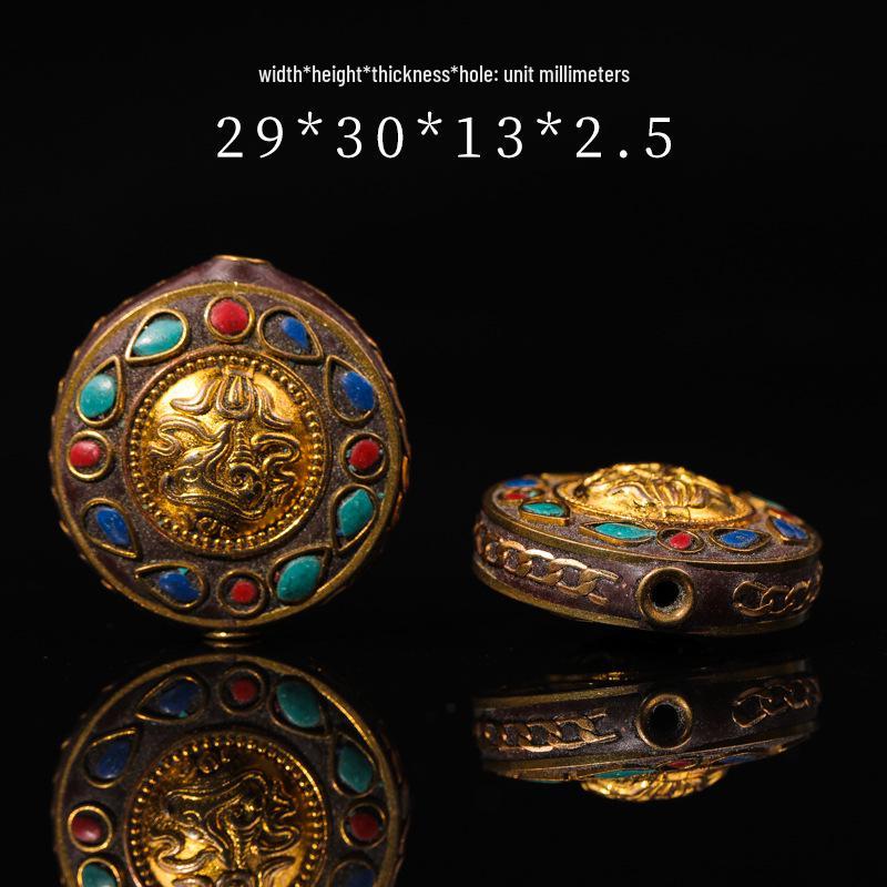 Непальские латунные бусины-разделители в виде благоприятных облаков ручной работы для изготовления украшений и орнаментов своими руками