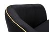 Armchair Paris Black Gold Cm 62X58X78