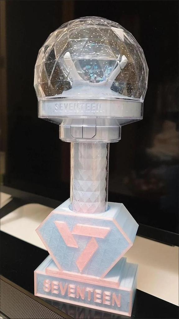 [Б/У] SEVENTEEN Блестящая подставка для лайтстика, Розовый x Голубой