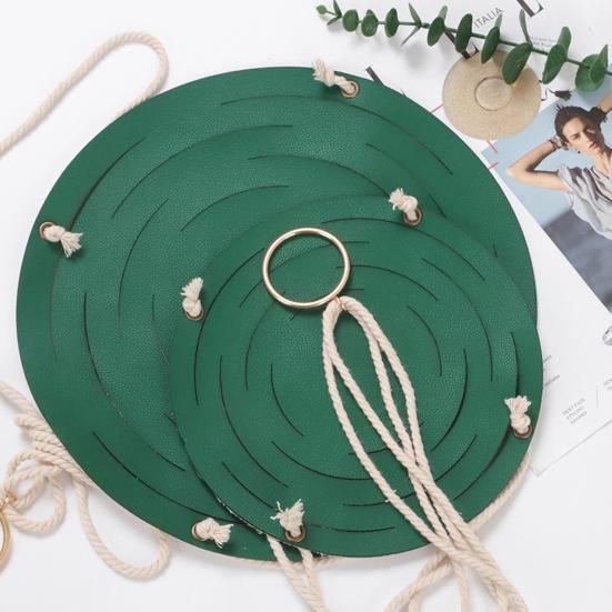 Подвесная корзина Многофункциональная полая подвесная корзина из искусственной кожи с суккулентами для проектов озеленения