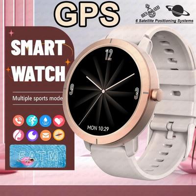 2026 GPS Умные часы 1,32" AMOLED 5ATM Водонепроницаемые 170 Спортивных режимов Компас Множество циферблатов Мониторинг здоровья BT-звонок Умные часы