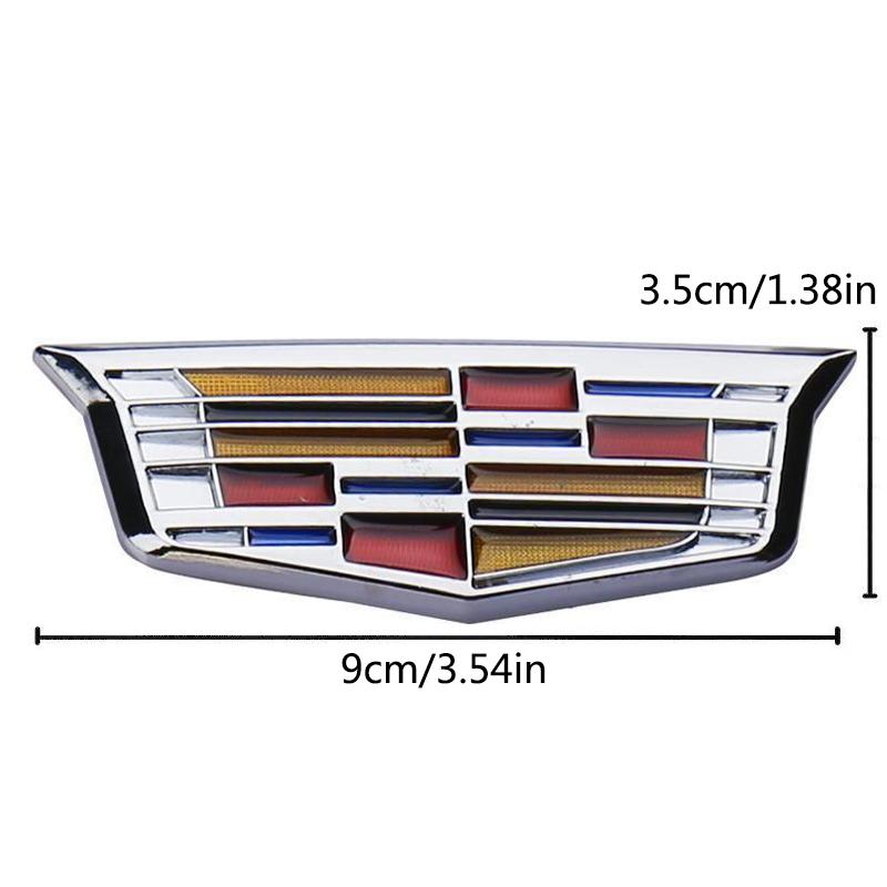 AABHT1 Wear-resistant Alloy Sticker Rear Trunk 3D Emblem Badge, Car Exterior Modification for Cadillac XTS DTS Escalade XT5 ATSL CT4