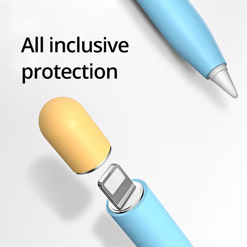 Мягкий силиконовый чехол для Apple Pencil 2 2nd, чехол-карандаш для планшета, сенсорный стилус, защитный чехол, портативный чехол